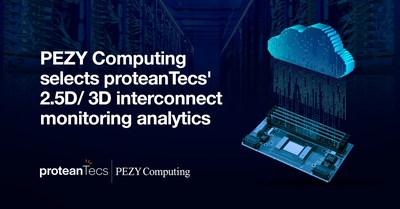 PEZY Computing为其下一代超级计算机处理器选择proteanTecs的芯片到芯片互连监控解决方案。