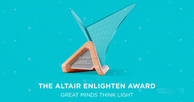 Altair Enlighten Award 旨在表彰在可持续发展及轻量化区域中实现重大突破的启动组织及企业，尤其是年度在减少二氧化碳排放、降低水资源和能源消耗、奖项促进材料重复利用和回收等方面作出卓越贡献的作品征集组织及企业。