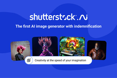 Shutterstock提供首款带有补偿功能的AI图像生成器