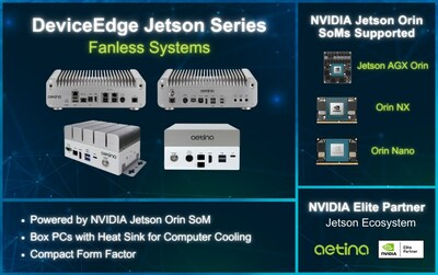 安提国际推出基于NVIDIA Jetson Orin的新型无风扇边缘AI系统