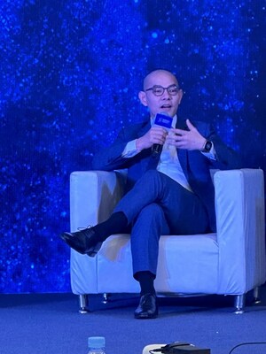 图：IBM咨询大中华区总裁陈科典出席人工智能赋能产业发展论坛。