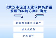 近日，《武汉市促进工业软件高质量发展的实施方案》确定！