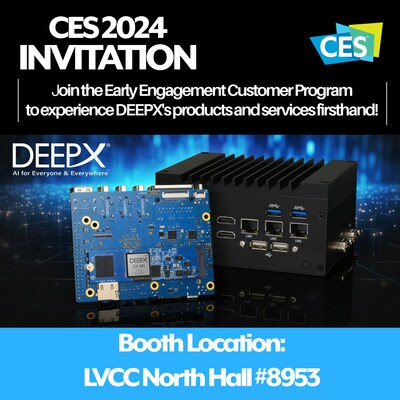 DEEPXs DX-M1 Chip Recognized at CES 2024 as Leading AI of Things Solution