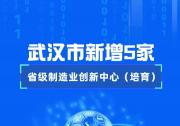 武汉市新增5家省级制造业创新中心（培育）