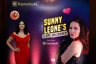 Kamoto.AI introduces the world’s first licensed AI Clone; Bollywoods Sunny Leone unveils her AI Clone.
