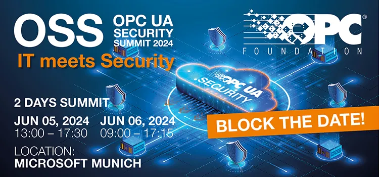 OPC UA安全峰会 | 注册系统已开通
