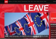 英国公布“脱欧”公投的最终结果：英国脱离欧盟