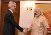 史毕福与印度总理会谈：支援可再生能源大量导入