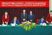 中国石油与BP签署页岩气产品分成合同