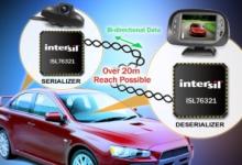 Intersil推出业内首款汽车后视安全系统视频SerDes收发器
