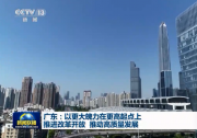 【奋斗百年路 启航新征程·今日中国】广东：以更大魄力在更高起点上推进改革开放