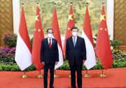 习近平同印度尼西亚总统佐科会谈|双方确立共建命运共同体