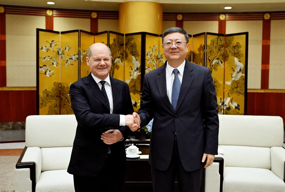 陈吉宁会见德国总理朔尔茨