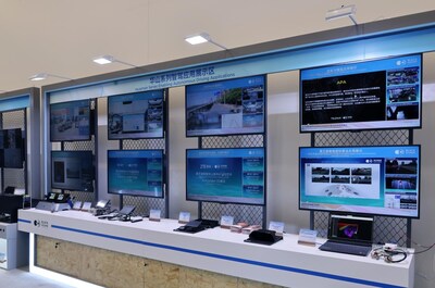 华山A1000芯片智驾应用展示区全景 华山A1000芯片智驾应用展示区全景