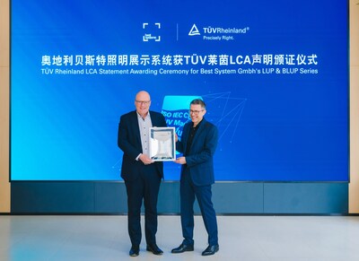 TÜV莱茵为贝斯特便携式照明产品颁发LCA声明