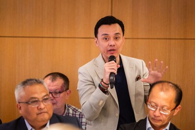 Anton Bonifacio, Globe’s Chief Information Security Officer and Chief AI Officer, speaks at a roundtable discussion on Globe’s efforts against fraud at MWC Barcelona 2025. Anton Bonifacio, Globe’s Chief Information Security Officer and Chief AI Officer, speaks at a roundtable discussion on Globe’s efforts against fraud at MWC Barcelona 2025.