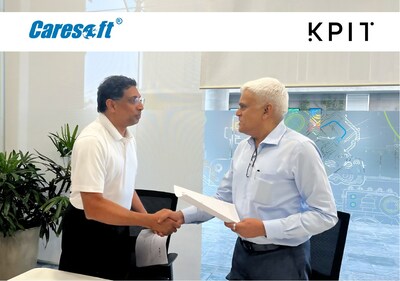 (左)Caresoft Global首席执行官Mathew Vachaparampil;(右)KPIT Technologies联合创始人、首席执行官兼董事总经理Kishor Patil (左)Caresoft Global首席执行官Mathew Vachaparampil;(右)KPIT Technologies联合创始人、首席执行官兼董事总经理Kishor Patil