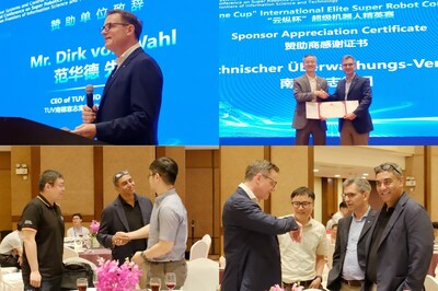 TÜV南德管理团队出席晚宴及颁奖典礼,北亚区首席执行官范华德先生现场发表致辞 TÜV南德管理团队出席晚宴及颁奖典礼,北亚区首席执行官范华德先生现场发表致辞