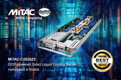 MiTAC C2820 Direct Liquid Cooling High Density OCP-inspired server nominated Best of Show finalist MiTAC C2820 Direct Liquid Cooling High Density OCP-inspired server nominated Best of Show finalist