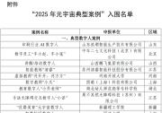 193项上榜！2025年元宇宙典型案例名单公布