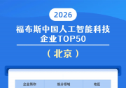 北京领跑中国人工智能50强榜单