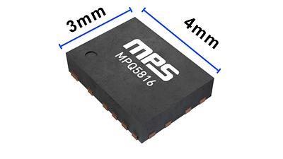 MPQ5816-AEC1 产品图(采用3mm*4mm封装) MPQ5816-AEC1 产品图(采用3mm*4mm封装)