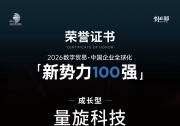 量旋科技连续两年登榜&quot中国企业全球化新势力100强&quot，量子计算领域WY上榜企业