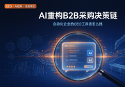 AI重构B2B采购决策链，自动化企业的GEO工具该怎么挑