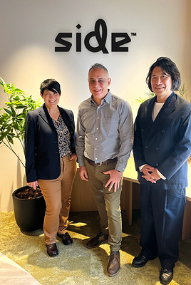 图片说明:(从左至右)Side首席执行官Deborah Kirkham、Side全球美术总监兼成都工作室负责人Andrea Cordella(候任),以及Side董事长兼Pole To Win Holdings总裁兼CEO Teppei Tachibana,正式宣布Side 成都成立。 图片说明:(从左至右)Side首席执行官Deborah Kirkham、Side全球美术总监兼成都工作室负责人Andrea Cordella(候任),以及Side董事长兼Pole To Win Holdings总裁兼CEO Teppei Tachibana,正式宣布Side 成都成立。