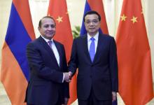 国务院总理李克强会见亚美尼亚总理阿布拉米扬